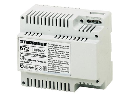 Bticino 672, Intercom System, Indendørs, 230 V, 50/60 Hz, 8 V, Ac-To-Dc