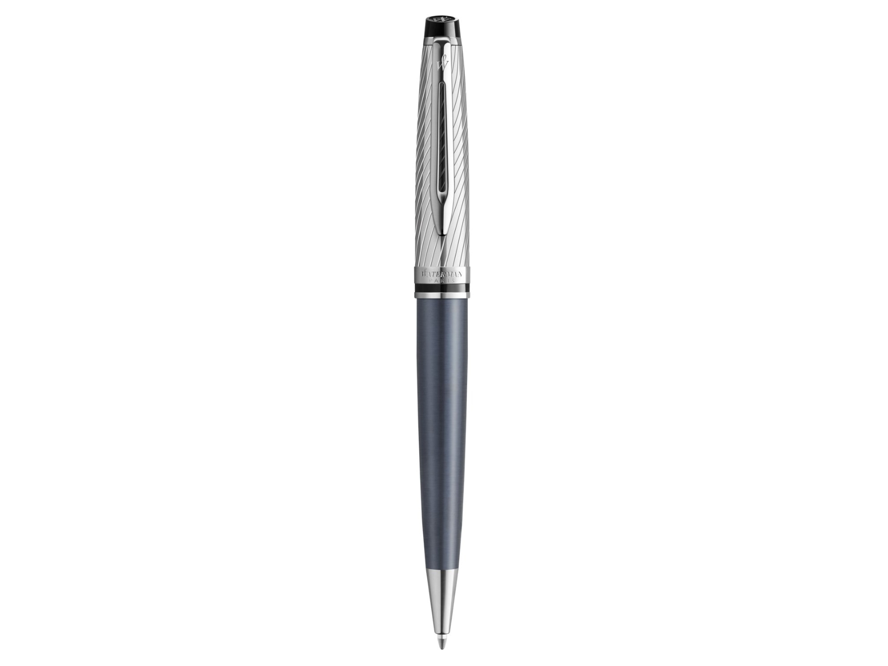 Waterman Expert Deluxe, Clips, Blå, 1 Stk, Mellem