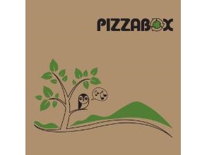 Pizzaschachtel Twk/242/E Modell C L26xb26xh3 Cm Braun Mit Aufdruck Pizzabox, 100 Stk/Krt