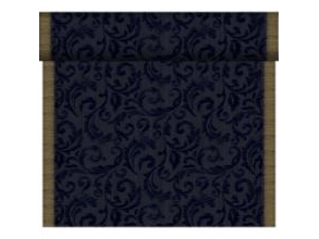 Tischläufer Bio Dunicel Tête-À-Tête 0,4 X 24 M Rich Damast Black, 4 Rollen/Krt