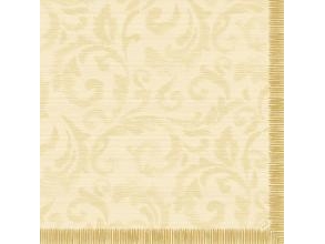 Serviette Dunilin 40 X 40 Cm Airlaid Rich Damast Cream, 45 Stk/Pack