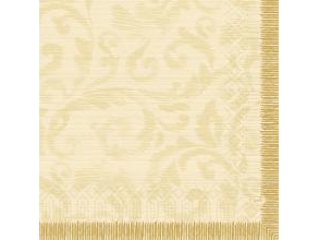 Serviet Duni 33X33cm 3-Lags Rich Damast Cream,4 Pk X 250 Stk/Krt