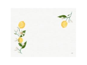 Tischserviette Duni 30 X 40 Cm Lemon Fiesta, 4 Packungen À 250 Stück/Karton