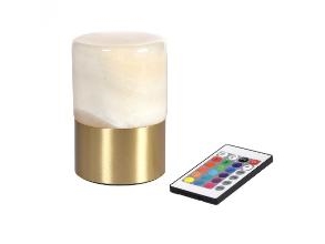 Led-Lampe „Fleur“, Ø 8,2 × H 12,3 Cm, Mit Fernbedienung, Messing, 6 Stück/Karton