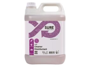 Rengøring/Desinfektion Sure Cleaner Desinfectant 5Ltr C2c Uden Farve/Parfume,2 Dnk X 5 Ltr/Krt