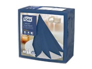 Serviette Tork Linstyle 39X39 Cm Midnight Blue, 14 Pk X 50 Stk/Karton