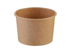 Becher 8 Oz 230 Ml Ø90xh64 Mm Kraft Pap/Pe Braun, 20 Stk X 50 Stk X 1 Stk/Krt