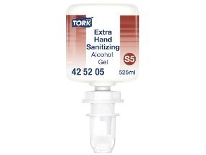 Handdesinfektion Tork Gel Extra 525 Ml Mit Alkohol Für Mini S5 Spender, 6 Fl./Krt
