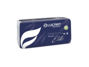 Toilettenpapier Lucart Strong Elite L30 M X B12 X H9,5 Cm, 3-Lagig, Aus Frischfasern, Weiß, 9 Packungen À 8 Rollen/Karton