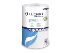 Küchenpapier Lucart Strong L75 L75 M X B22,8 Cm 2-Lagig Weiß, 8 Rollen/Krt