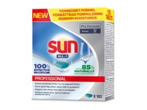 Spülmaschinentabs Sun Pro Formula All In 1 102 Stk Ecolabel M Klarspüler/Salz Löslich 4 Bk X 102 Stk/Krt