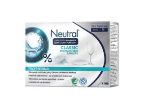 Maschinenspül-Tabs Neutral Professional Classic, 100 Stk Svanen/Allergie Zertifiziert, 5 Bl X 100 Stk/Krt