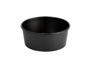 Salatskål Rund 1300 Ml Ronda Wide+ Ø184x66mm Sort,12 Pk X 25 Stk/Krt