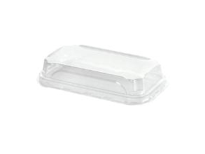 Plastlåg 160X91x32 Mm Contrast Slim Small Rektangulær Apet Transparent,12 Pk X 50 Stk/Krt