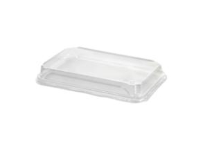 Plastlåg Contrast Medium 221X138x32 Mm Rektangulær Apet Transparent,4 Pk X 50 Stk/Krt