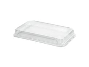 Kunststoffdeckel Contrast Large 241X152x32 Mm Rechteckig Apet Transparent, 2 Pak X 70 Stk/Krt