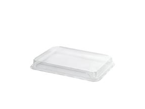 Plastlåg Contrast X-Large 256X182x32 Mm Rektangulær Apet Transparent,4 Pk X 50 Stk/Krt