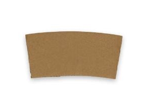 Manchet Verive Stor Pap Til 30/40Cl 12/16Oz Kaffebæger Brun,100 Stk/Ps - (100 Stk.)