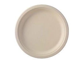 Tallerken Verive Bagasse Ø18xh1.3Cm Natur,8 Pk X 125 Stk/Krt