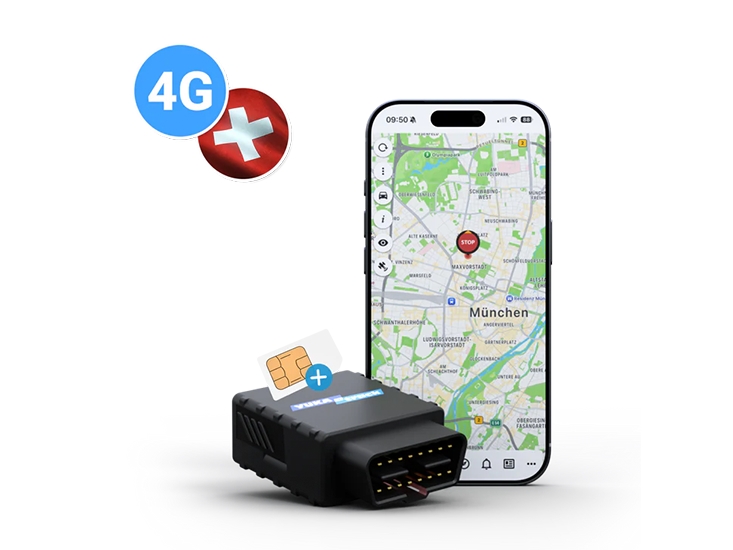 YUKAtrack AIO GPS OBD2 4G bilsporingssystem med SIM + Data Flat