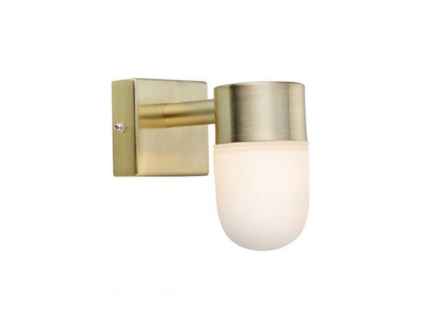 Markslöjd Menton, Surfaced, 1 Bulb(S), G9, Ip44, Brass, White