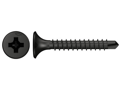 Fischer 40613, Skrue, Gipsvæg, Ph (Phillips), Sort, 2,5 Cm, 2,1 Cm