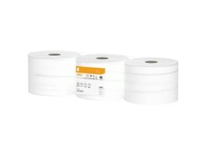 Toiletpapir Satino Comfort Jumbo 2-Lag Ø24cm 320M Hvid Genbrug,6 Rl/Krt