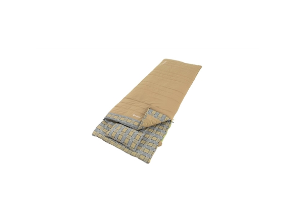Outwell sovepose med løs pude, Commodore, 225 x 85 cm, 9/5/-8 °C, 2-vejs åbning – automatisk lås