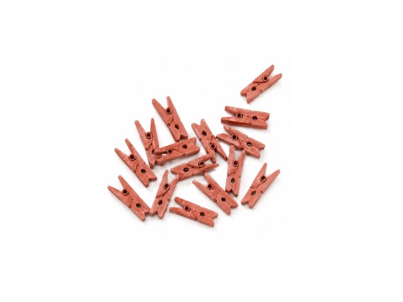 Terracotta Mini Klemmer, 24 Stk