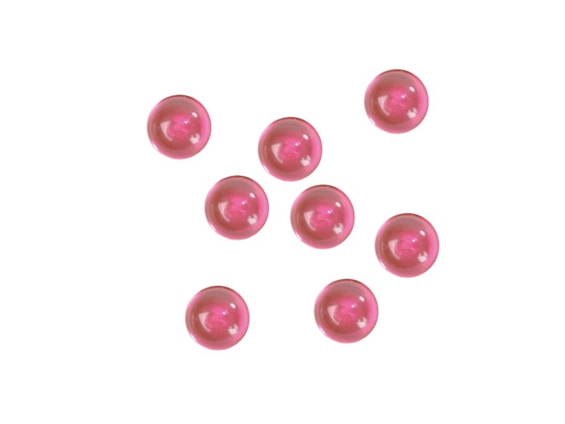 Fuchsia Konfetti Perler, 7Mm
