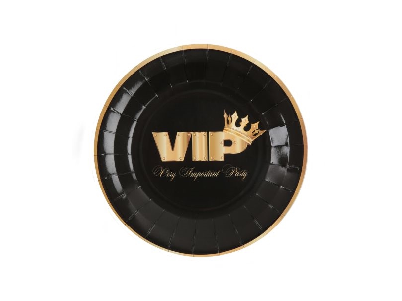 Vip Papp-Teller Hollywood-Theme 10Er-Pack