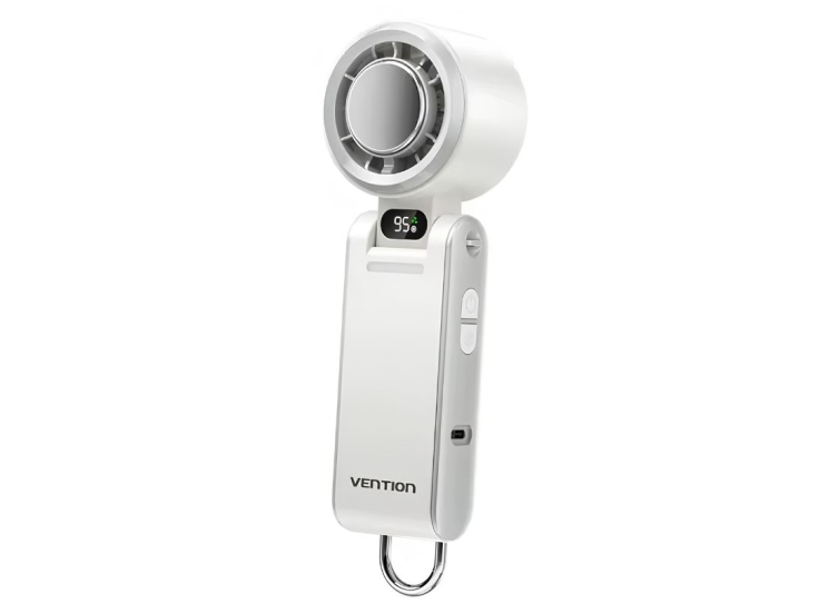 Kabelloser Ventilator Vention Mit Kühlung Und Klappbarem Griff Usb-C, Weiß