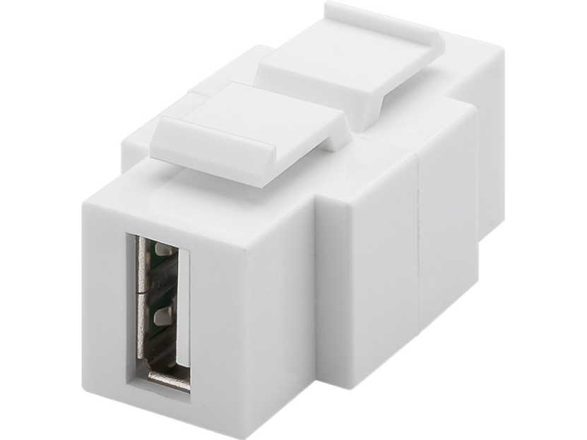 Goobay 79930, Flad, Hvid, Usb A, Usb B, Hunstik, Hunstik