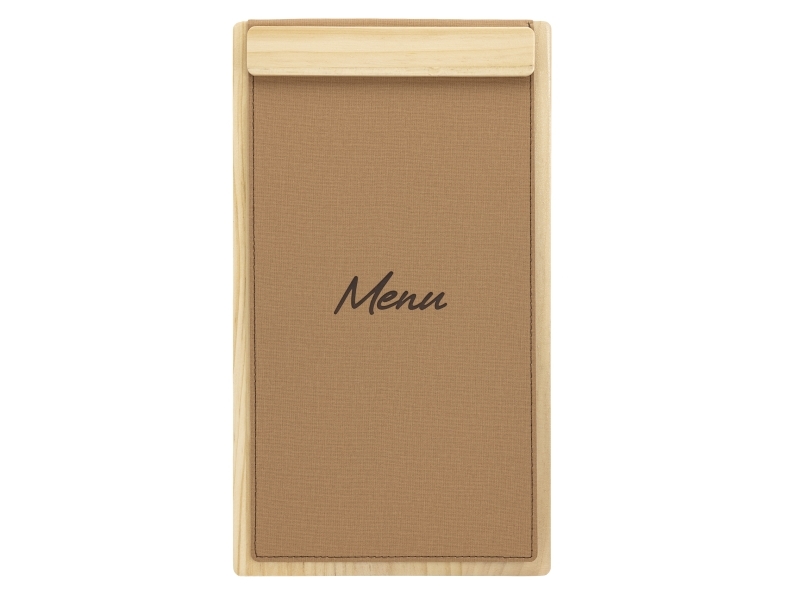 Securit A45 Signature Menu Clipboard, M/Magnetisk Lukning, Eg/Brun