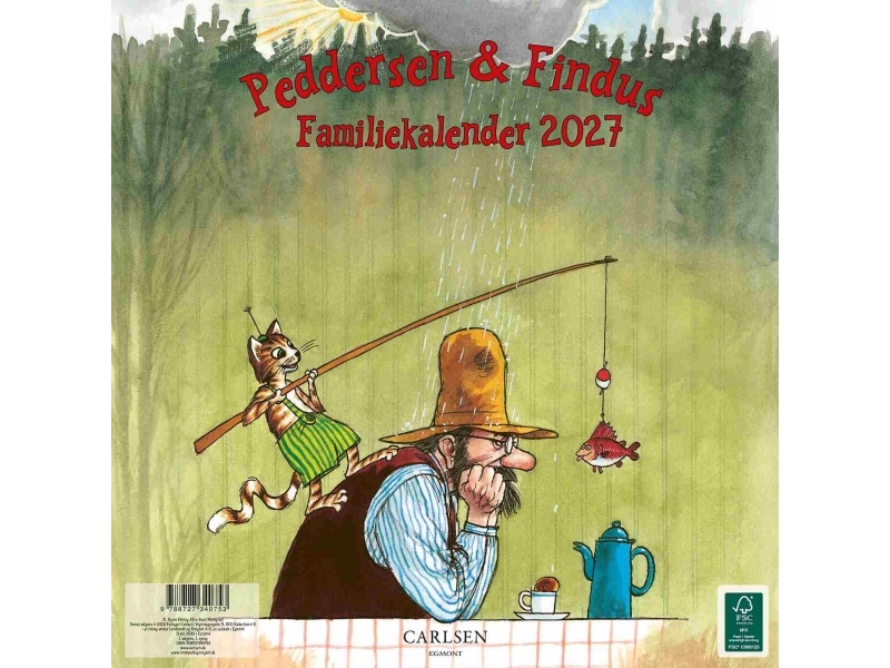 Peddersen & Findus - familiekalender 2027 | Sven Nordqvist