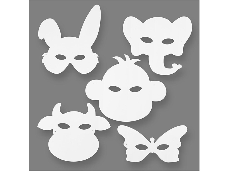 Creativ Company 95201, Lapsi, Kasvonaamio, Eläin, 16 kpl