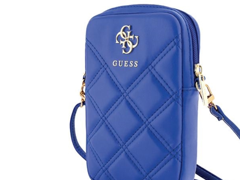Guess krepšys GUWBZPSQSSGB mėlynas Zip Quilted 4G
