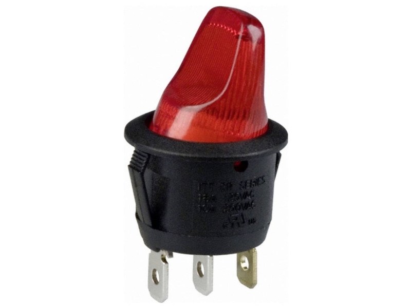 C & K Switches CR102JPRS215QF7 Rocker Switch CR Series 120 V/AC 10 A 1 x On/Off 1 stk Bulk