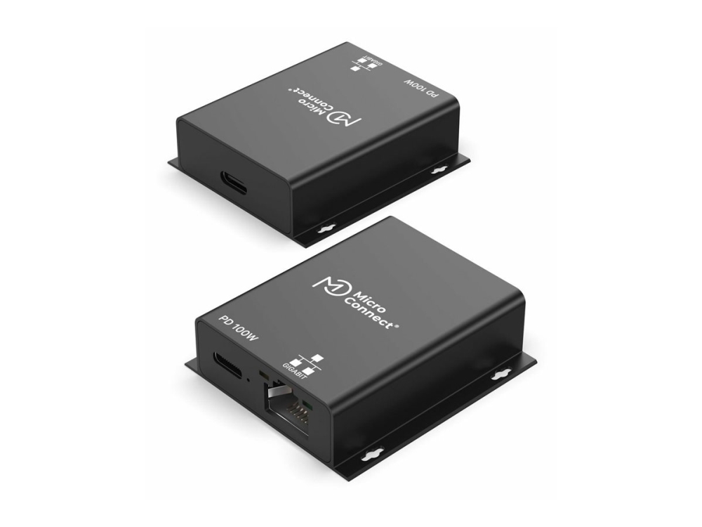 Microconnect – Premium – Netzwerkadapter – Usb-C – Gigabit-Ethernet X 1 + Usb-C (Nur Stromversorgung) X 1 – Schwarz