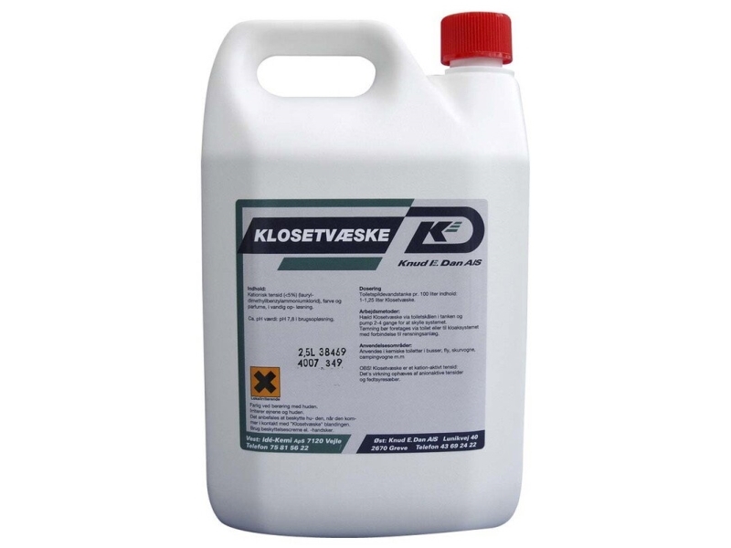 Sanitetsrengøring Chemical Toilet Liquid 2500 Ml