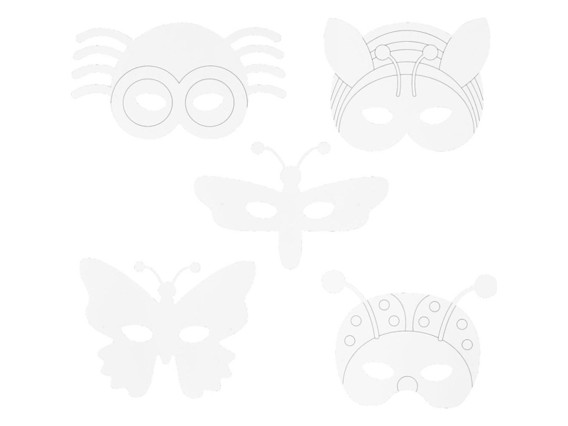 Creativ Company 95215, Kind, Halbgesichtsmaske, Insekt, 16 Stück(E)