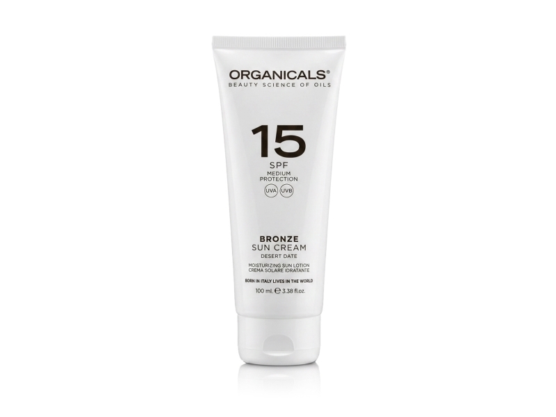 Organicals Bronze Sun Protection Medium Spf 15 Tanning Cream With Uvauvb Filters Spf 15