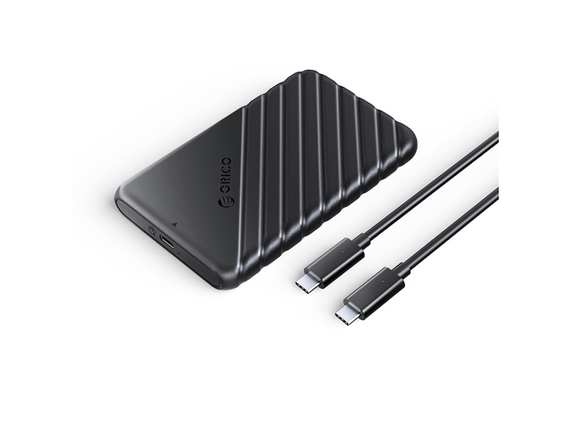 Orico 2,5" Hdd/Ssd Usb-C 3.1 6Gbps Festplattengehäuse (Schwarz)
