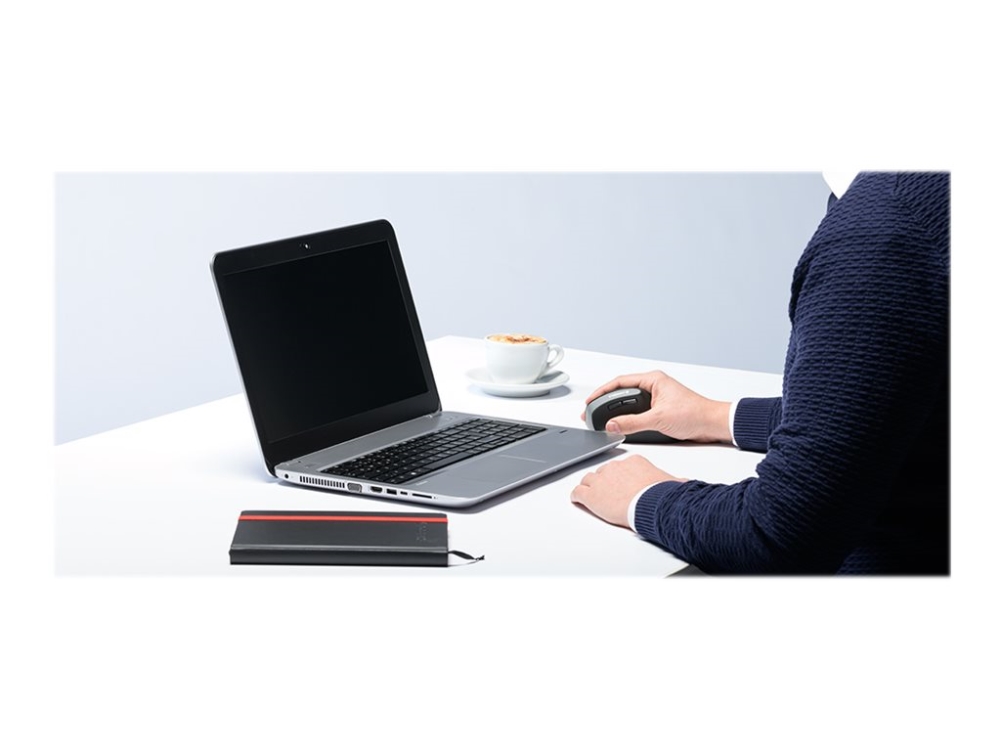 Cherry Mw 4500 Kabellose 45 Grad Maus, Schwarz, Usb, Rechts, Vertikale Ausführung, Optisch, Rf Wireless, 1200 Dpi, Schwarz