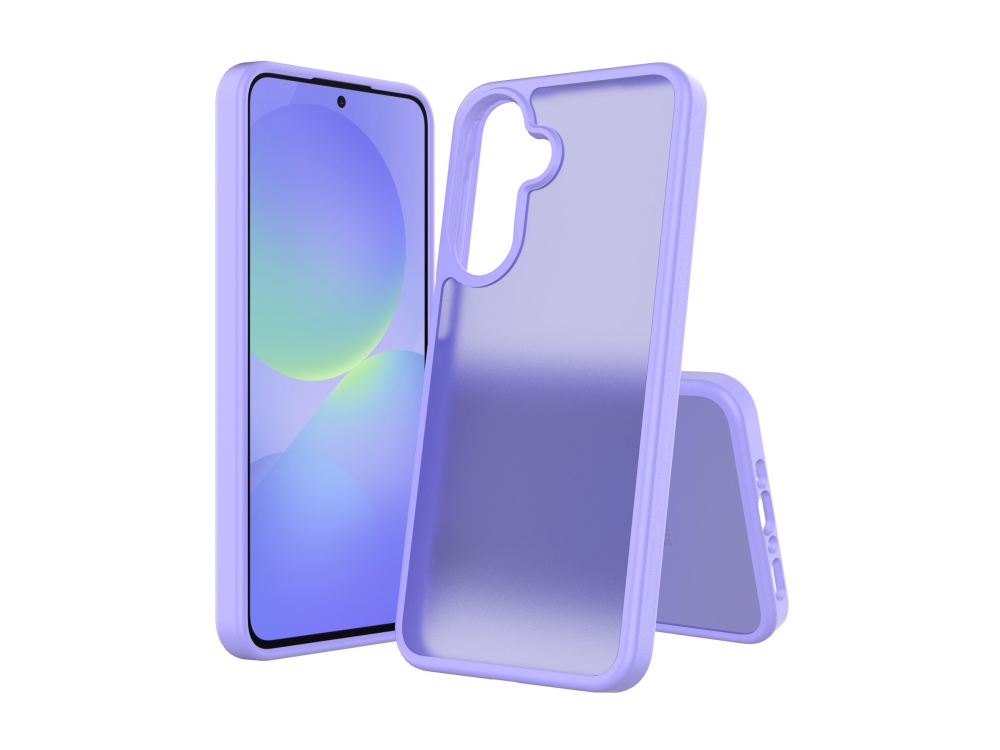 Screenor Icy - Bagsidecover Til Mobiltelefon - Termoplastisk Polyuretan (Tpu), Akryl - Lavendelfarvet - For Samsung Galaxy A27