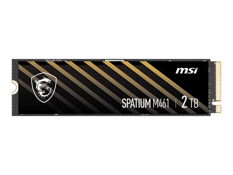 MSI SPATIUM M461 - SSD - krypteret - 2 TB - intern - M.2 2280 - PCIe 4.0 x4 (NVMe)