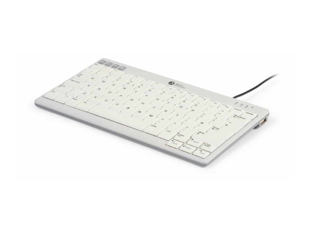 Bakker Elkhuizen Ultraboard 950 V2 – Tastatur – Kompakt – Usb-C – Qwerty – Uk – Hellgrau, Dunkelgrau – 100 % Recycelbares/Biologisch Abbaubares Papie