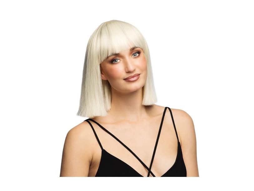 Blonde Lange Bob-Perücke