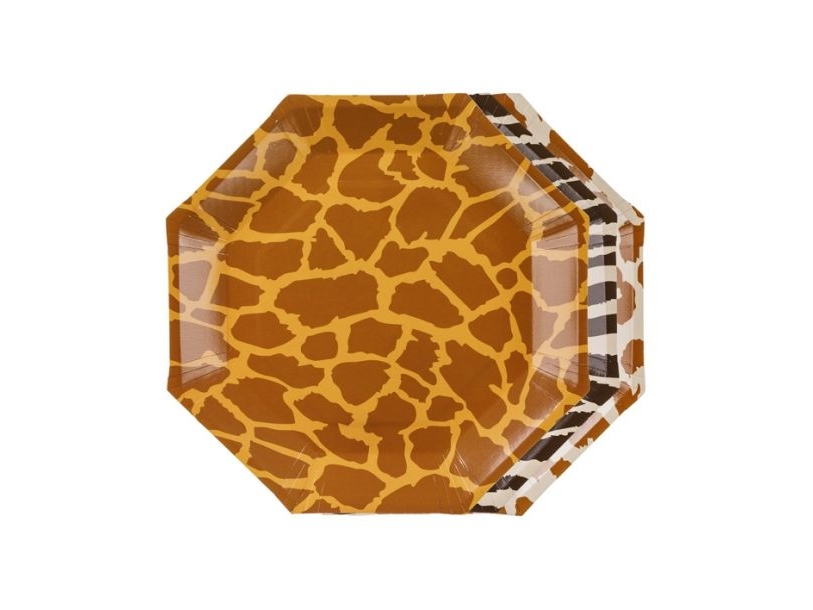 Safari-Teller, 6 Stück