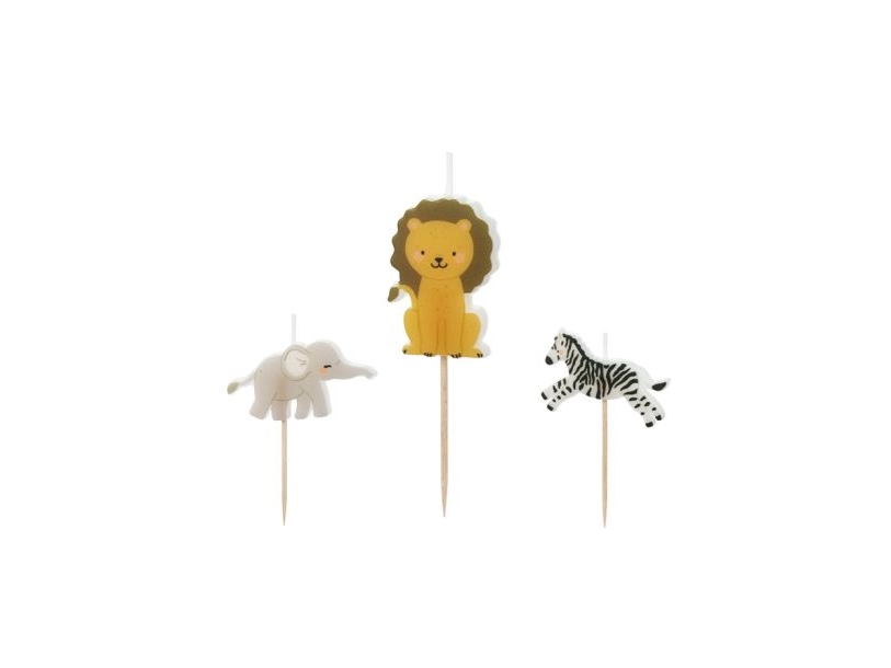 Safari Figuren-Lichter, 3Er-Set
